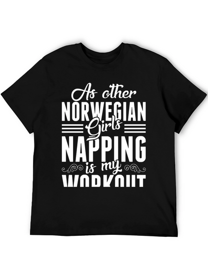 Norwegian Girls Napping Workout T-Shirt