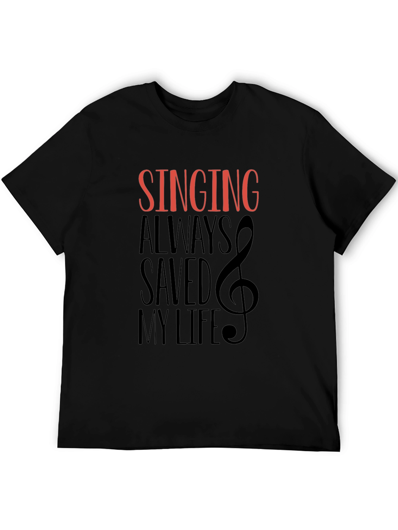 Singing Saved My Life Graphic Tee - Music Lover T-Shirt