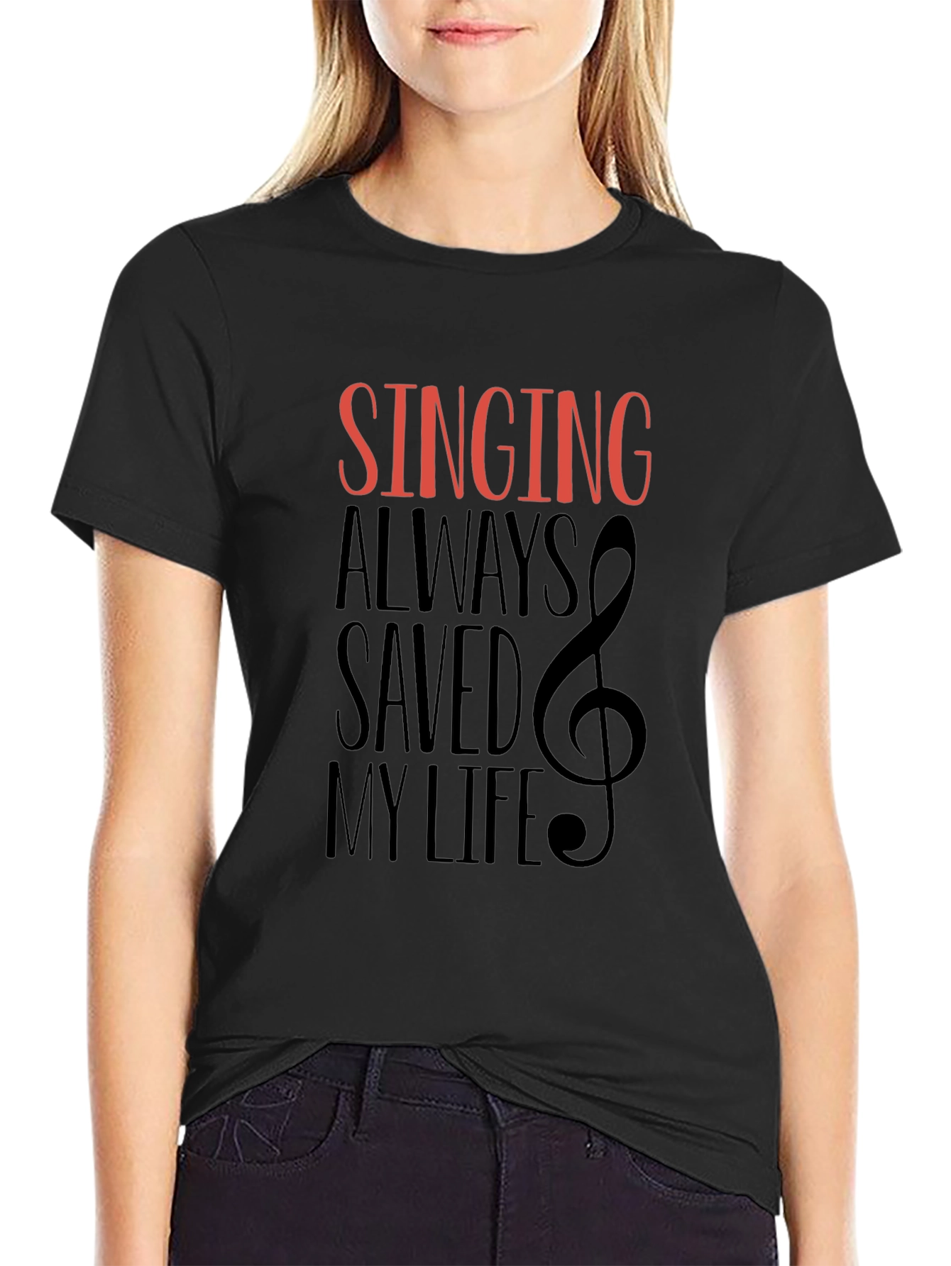 Singing Saved My Life Graphic Tee - Music Lover T-Shirt