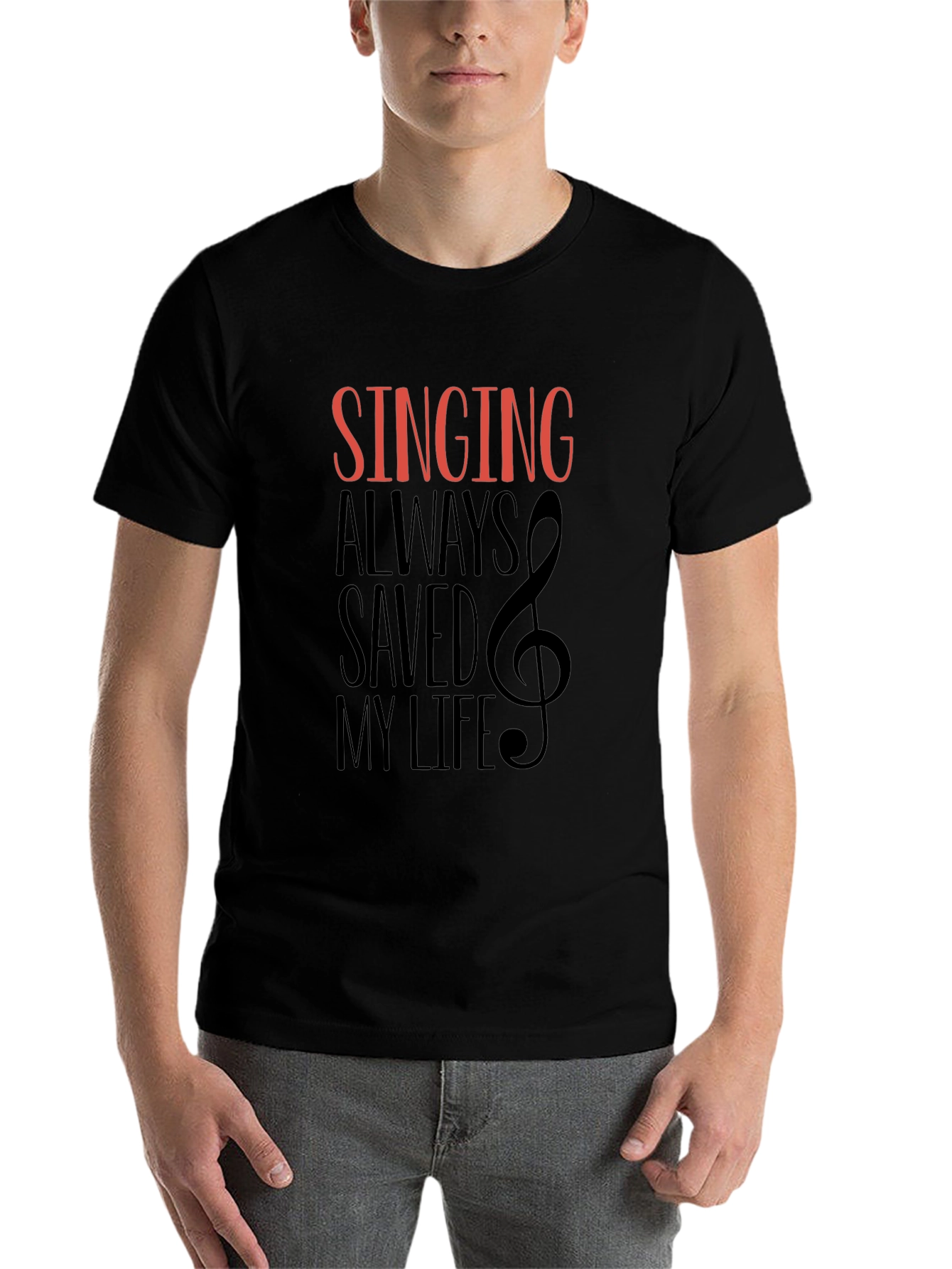 Singing Saved My Life Graphic Tee - Music Lover T-Shirt