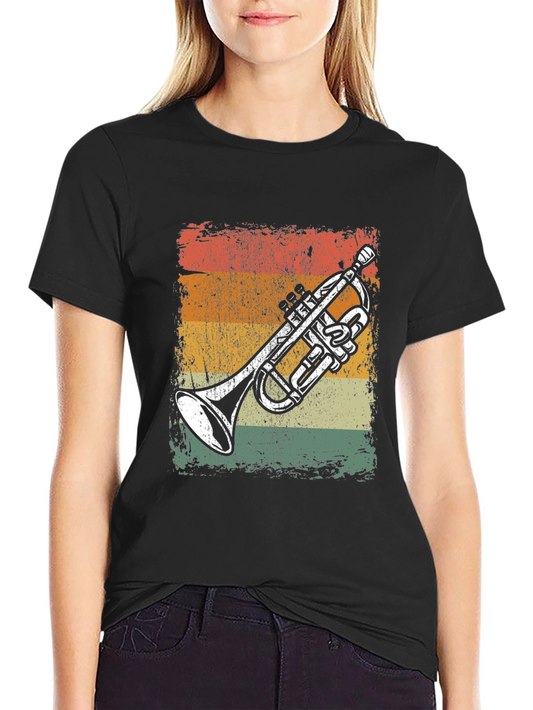 Vintage Trumpet T-Shirt - Retro Music Tee