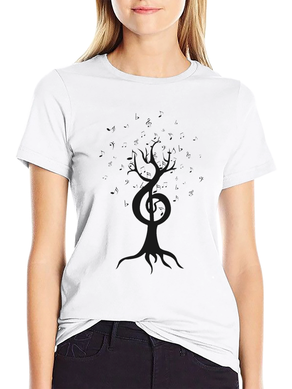 Mens Black Tree of Life Graphic T-Shirt