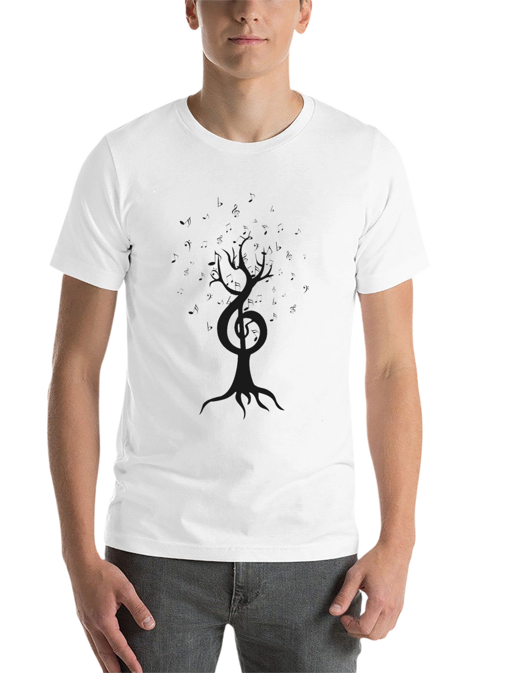 Mens Black Tree of Life Graphic T-Shirt
