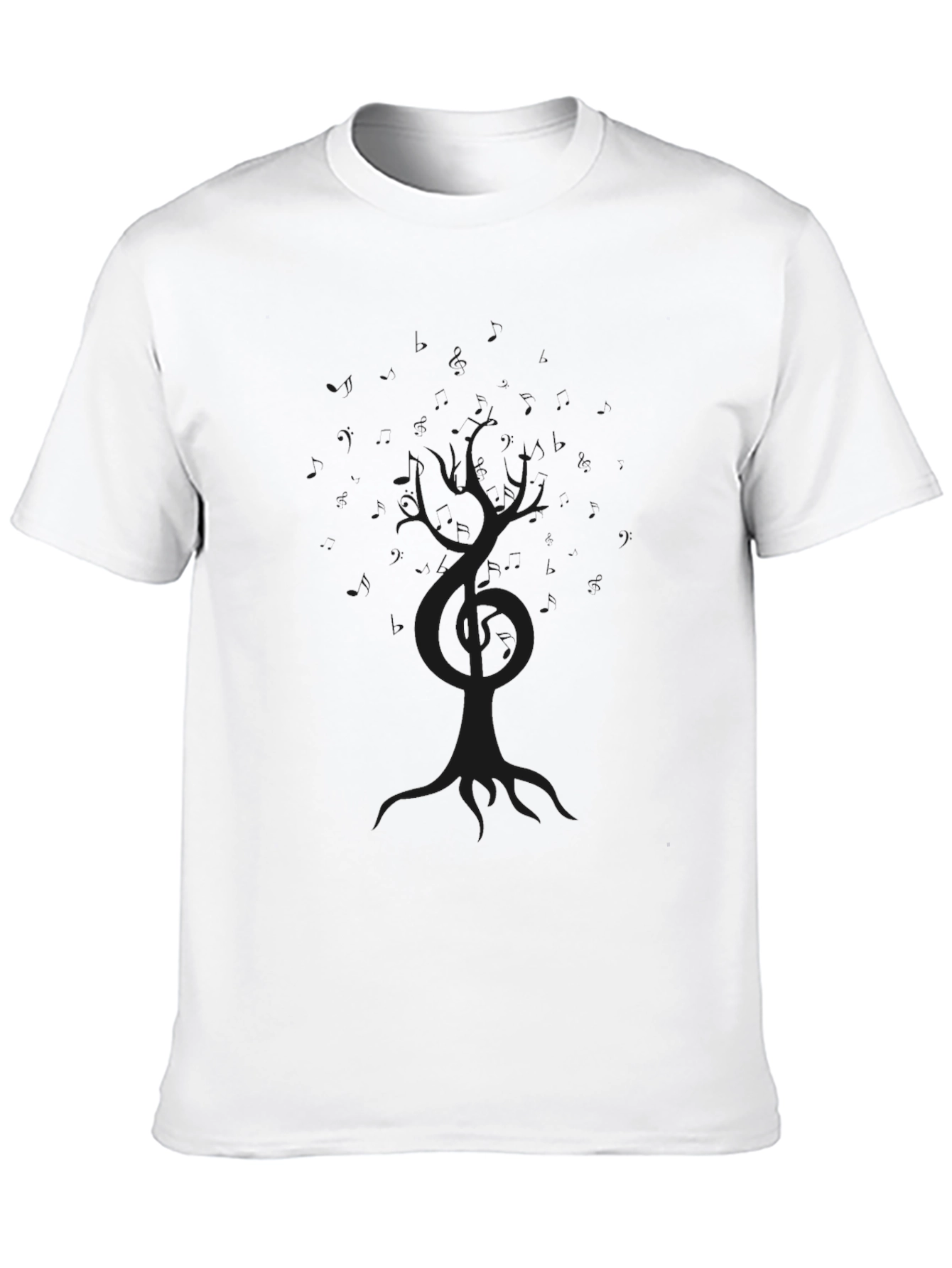 Mens Black Tree of Life Graphic T-Shirt