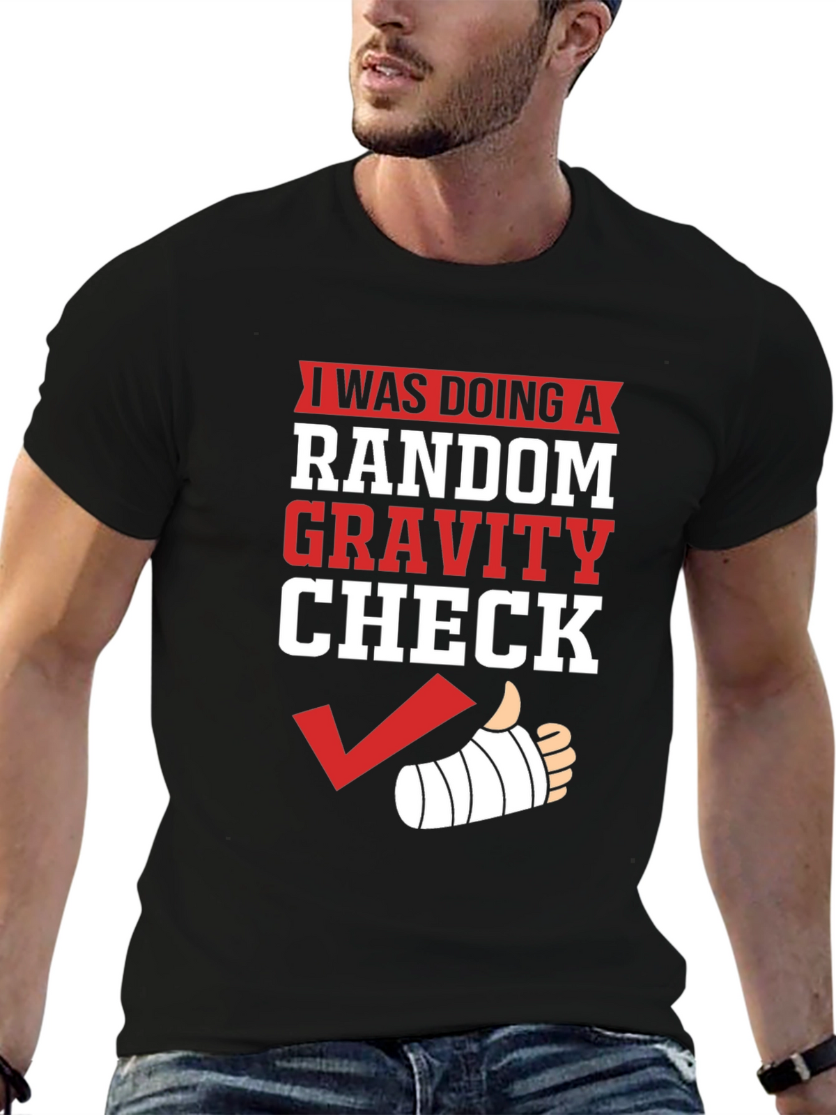 Random Gravity Check Humor T-Shirt