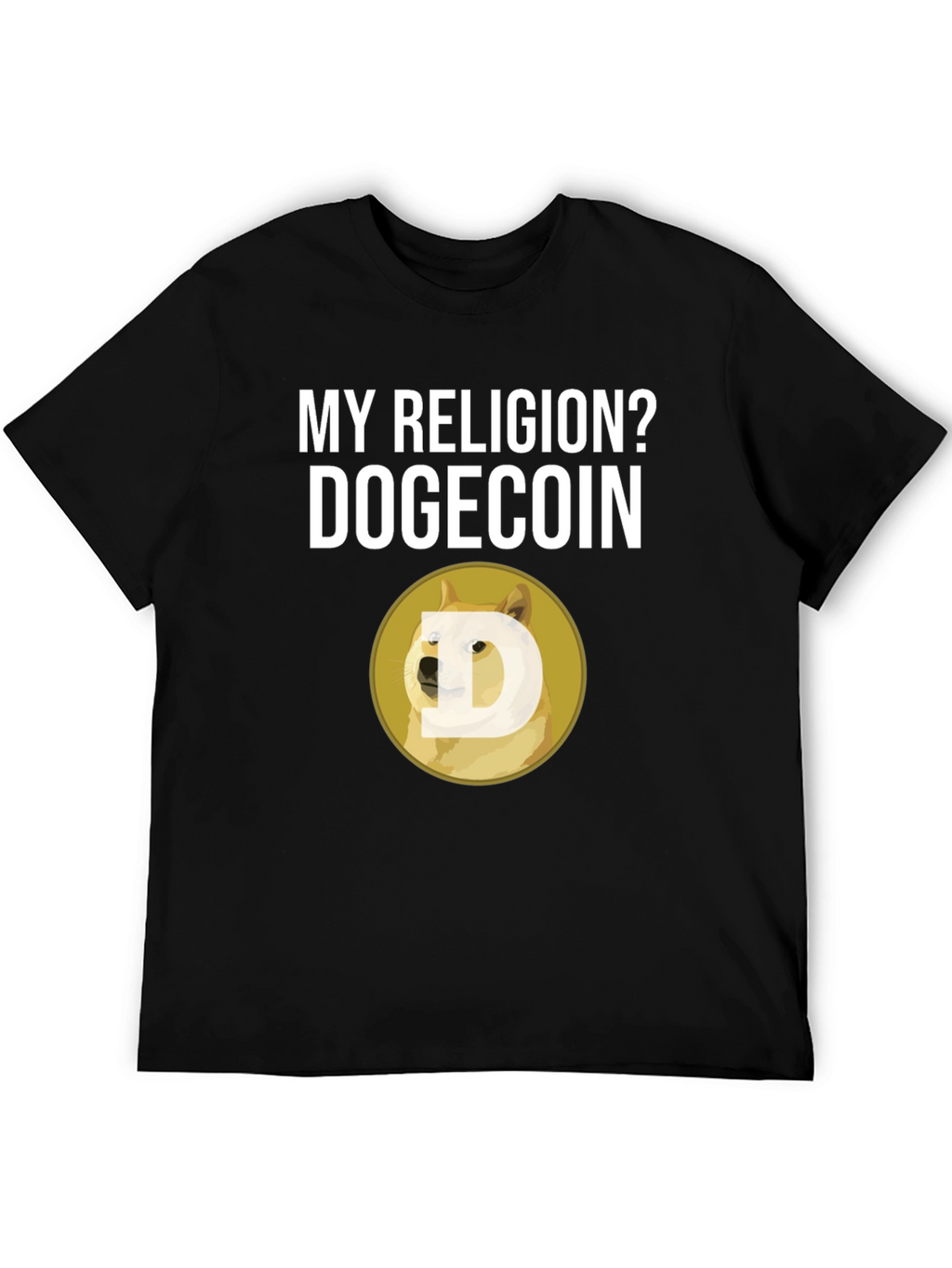 Dogecoin Religion T-Shirt - Crypto Meme Tee