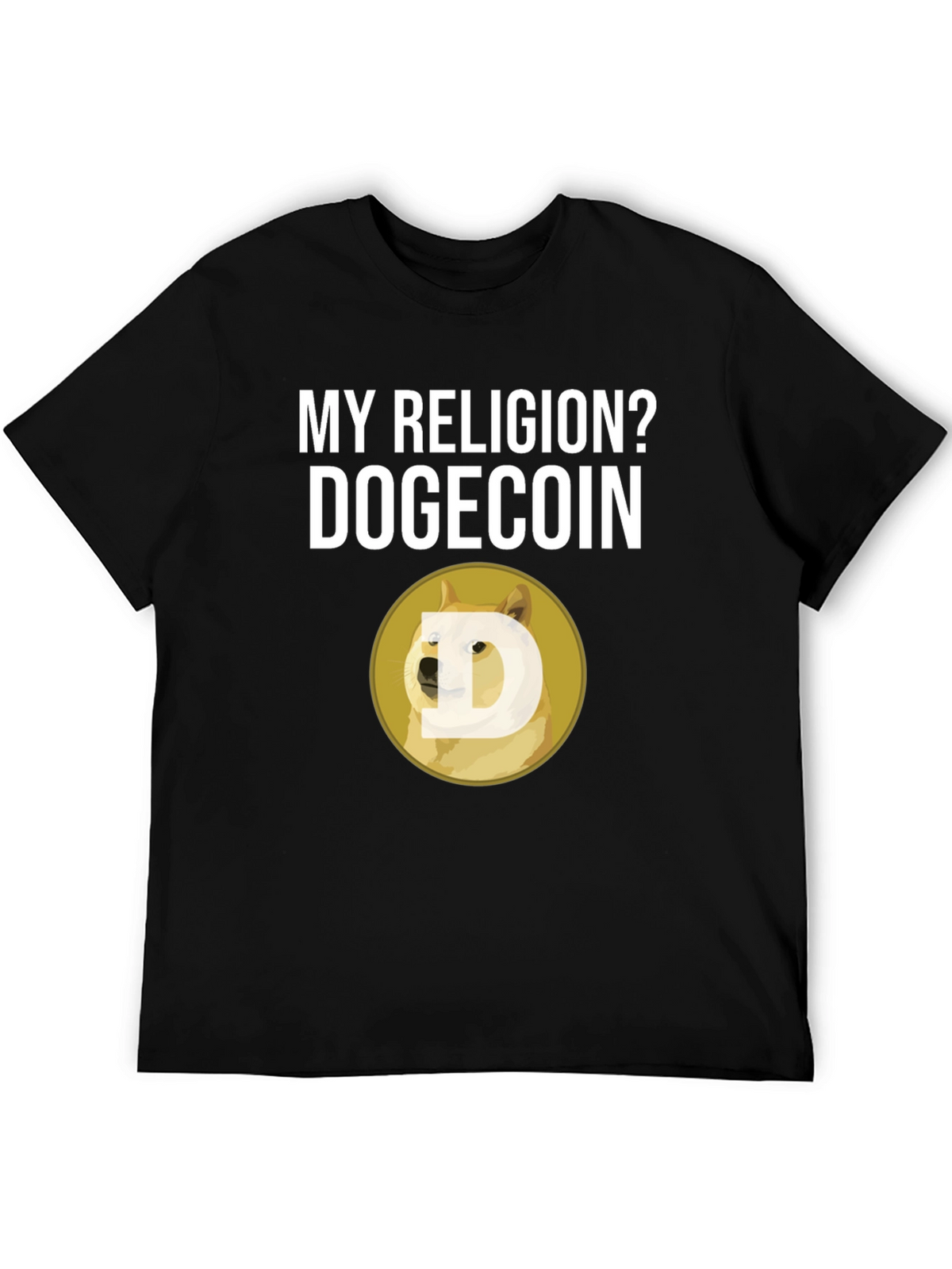 Dogecoin Religion T-Shirt - Crypto Meme Tee