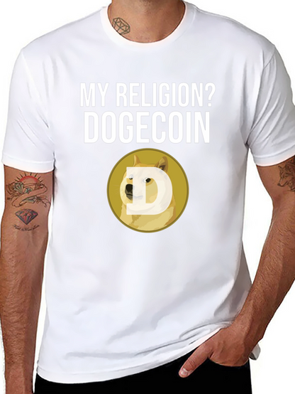 Dogecoin Religion T-Shirt - Crypto Meme Tee