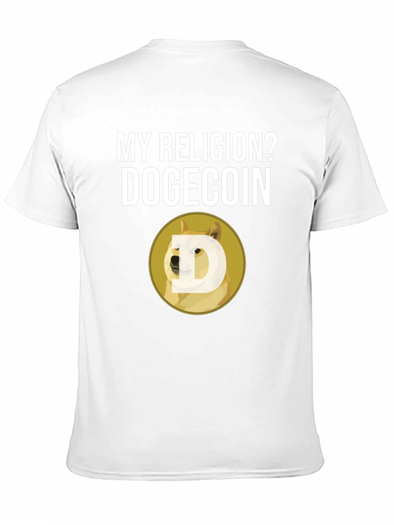 Dogecoin Religion T-Shirt - Crypto Meme Tee
