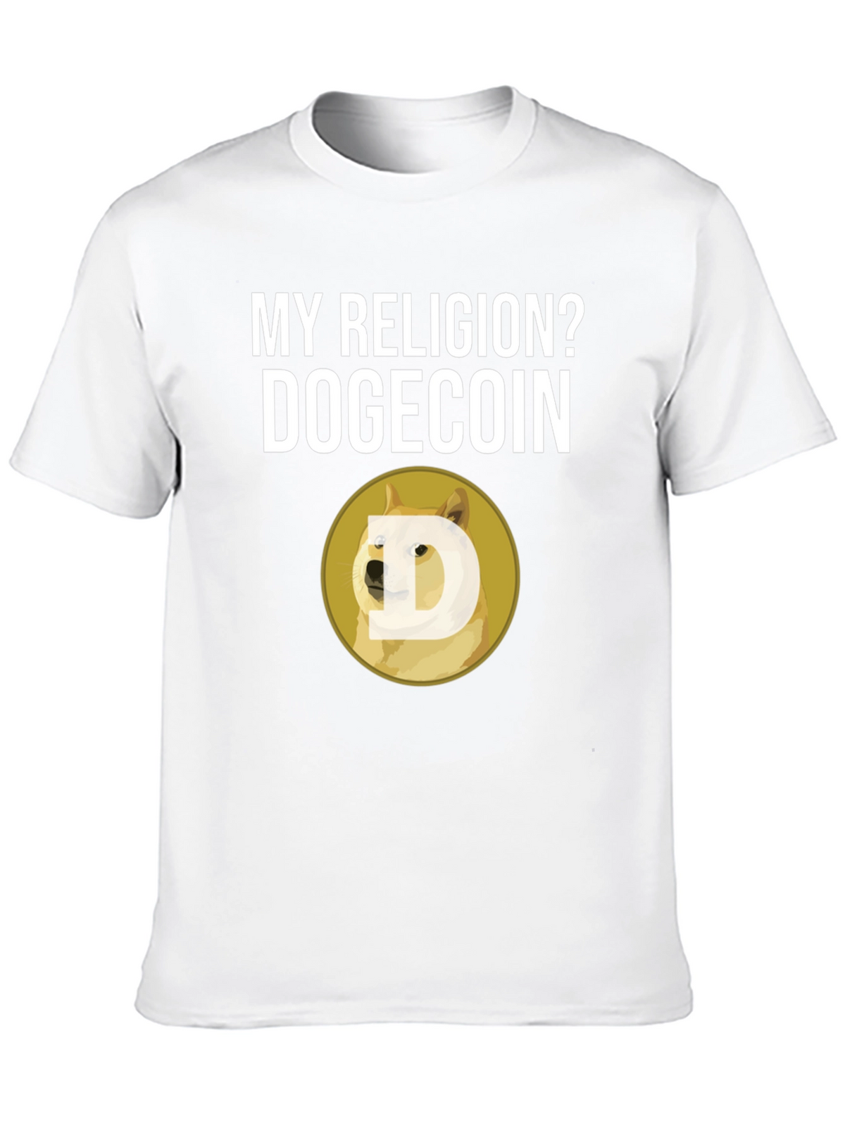 Dogecoin Religion T-Shirt - Crypto Meme Tee
