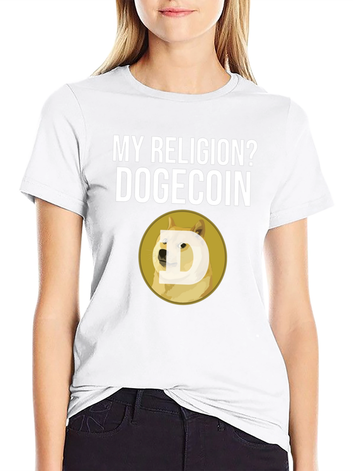 Dogecoin Religion T-Shirt - Crypto Meme Tee