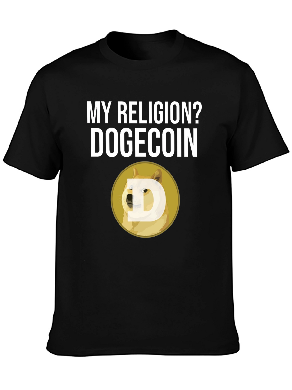 Dogecoin Religion T-Shirt - Crypto Meme Tee
