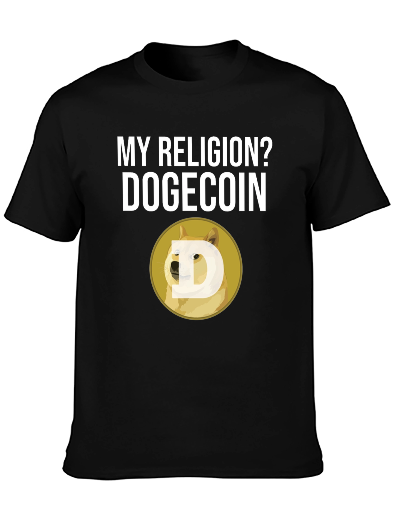 Dogecoin Religion T-Shirt - Crypto Meme Tee