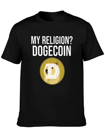 Dogecoin Religion T-Shirt - Crypto Meme Tee