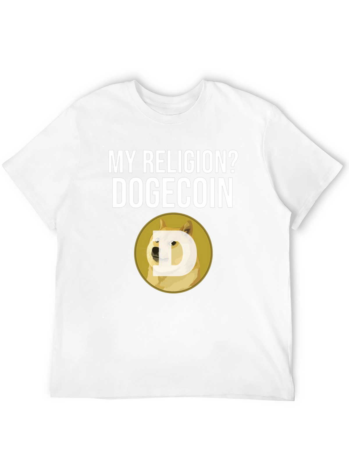 Dogecoin Religion T-Shirt - Crypto Meme Tee