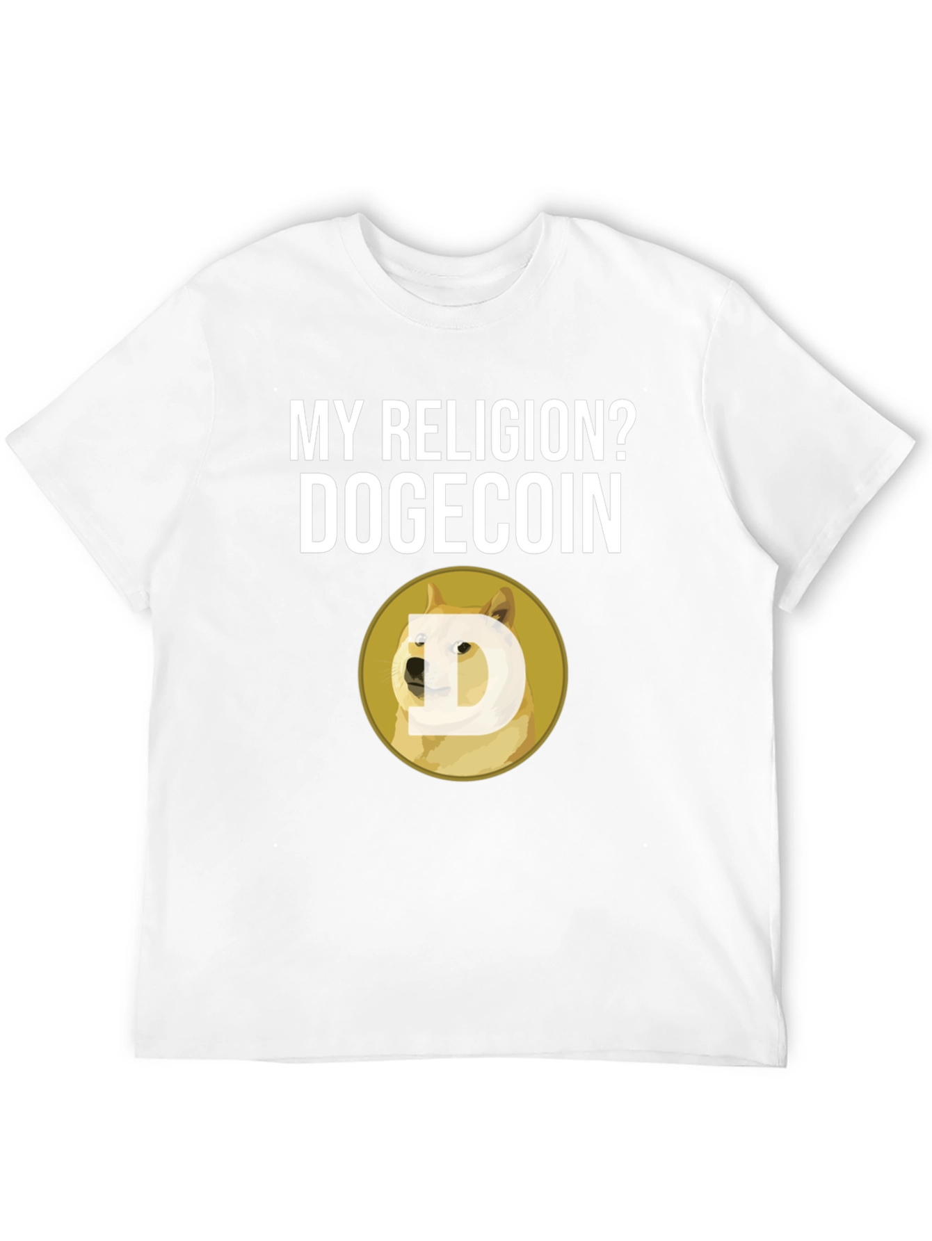 Dogecoin Religion T-Shirt - Crypto Meme Tee