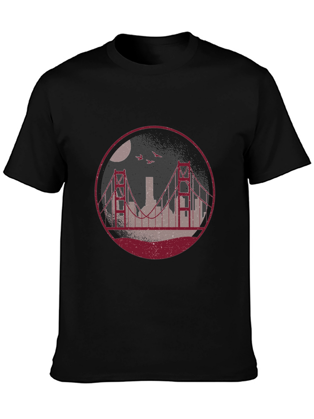 Golden Gate Bridge Graphic Tee - Black