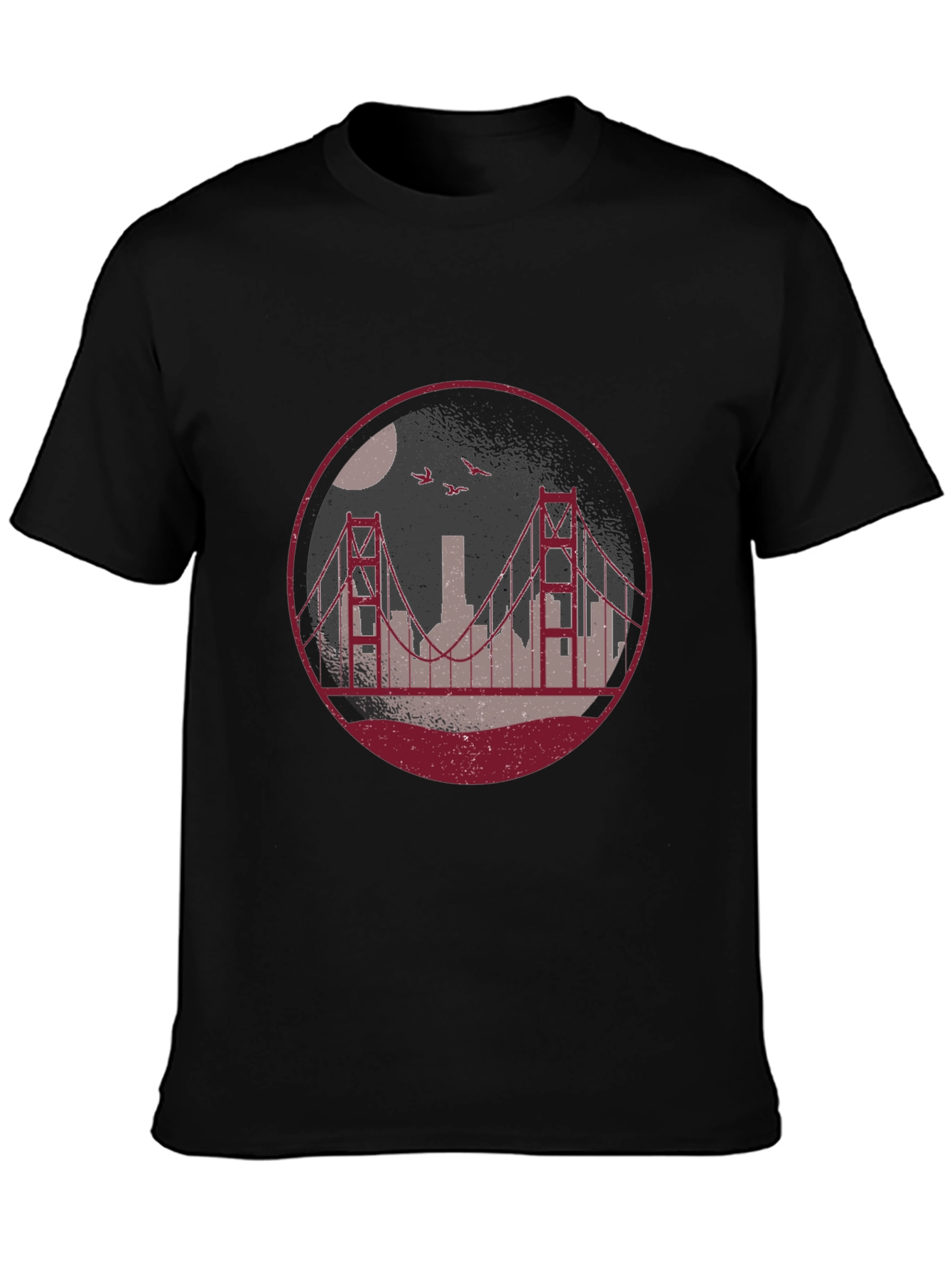 Golden Gate Bridge Graphic Tee - Black