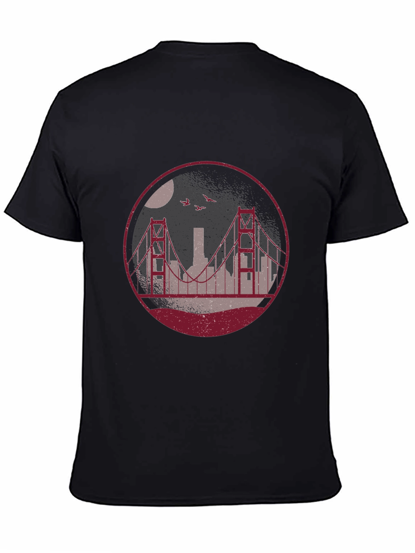 Golden Gate Bridge Graphic Tee - Black