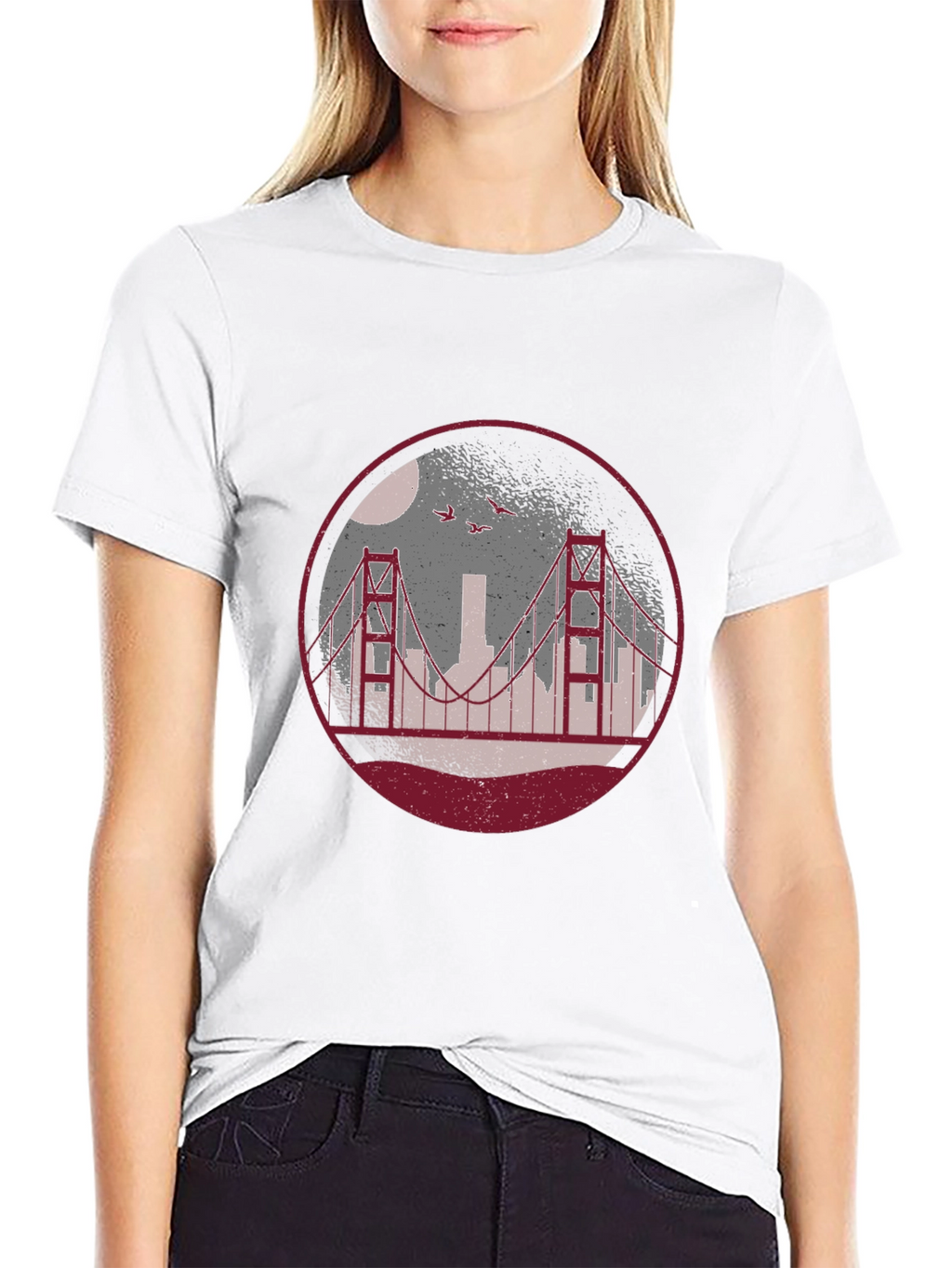 Golden Gate Bridge Graphic Tee - Black