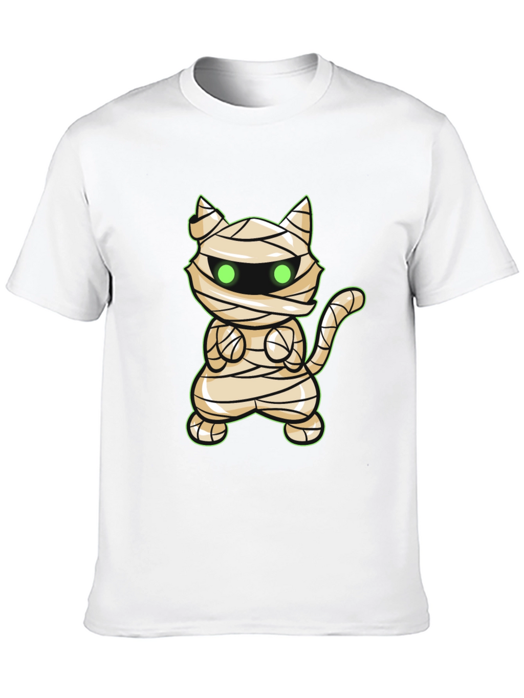Mummy Cat Halloween T-Shirt - Cute Graphic Tee