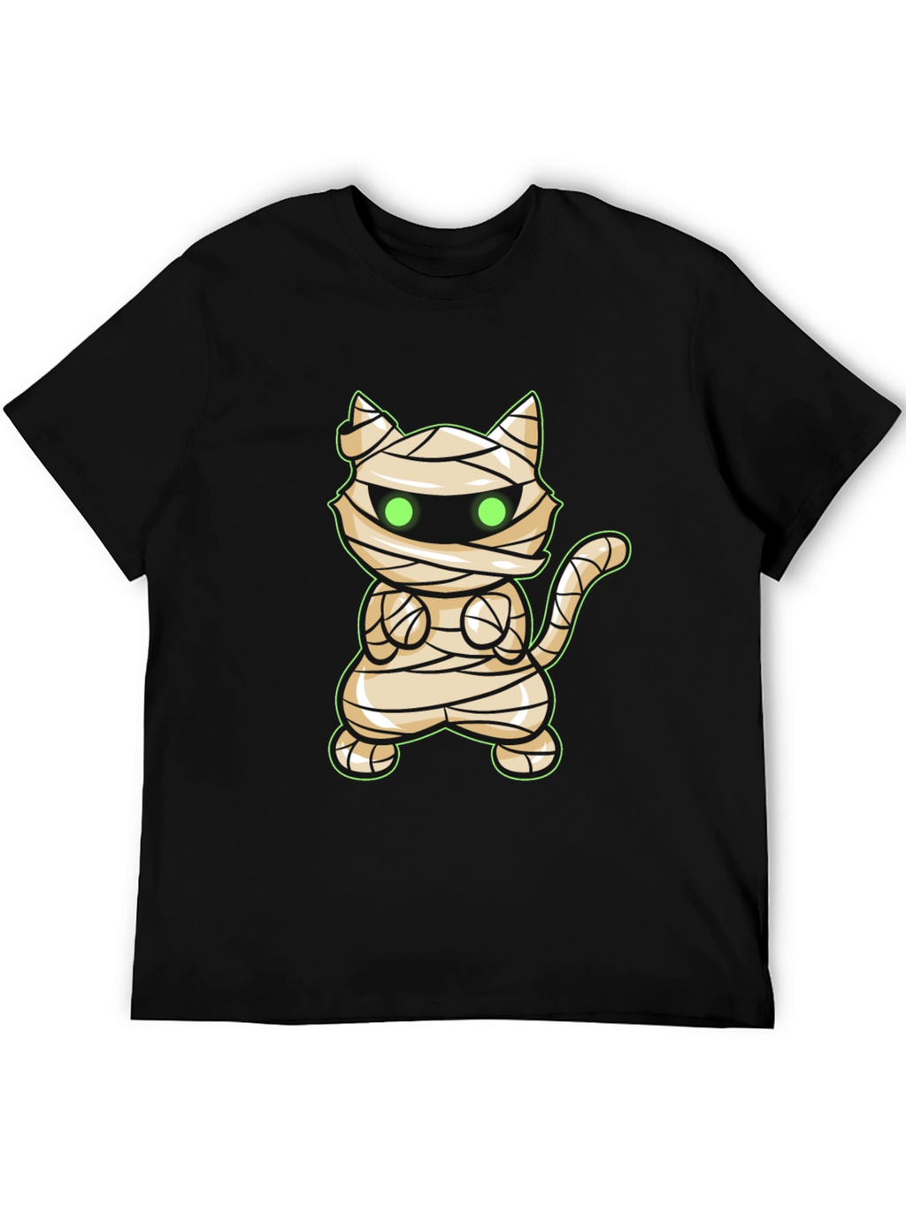 Mummy Cat Halloween T-Shirt - Cute Graphic Tee