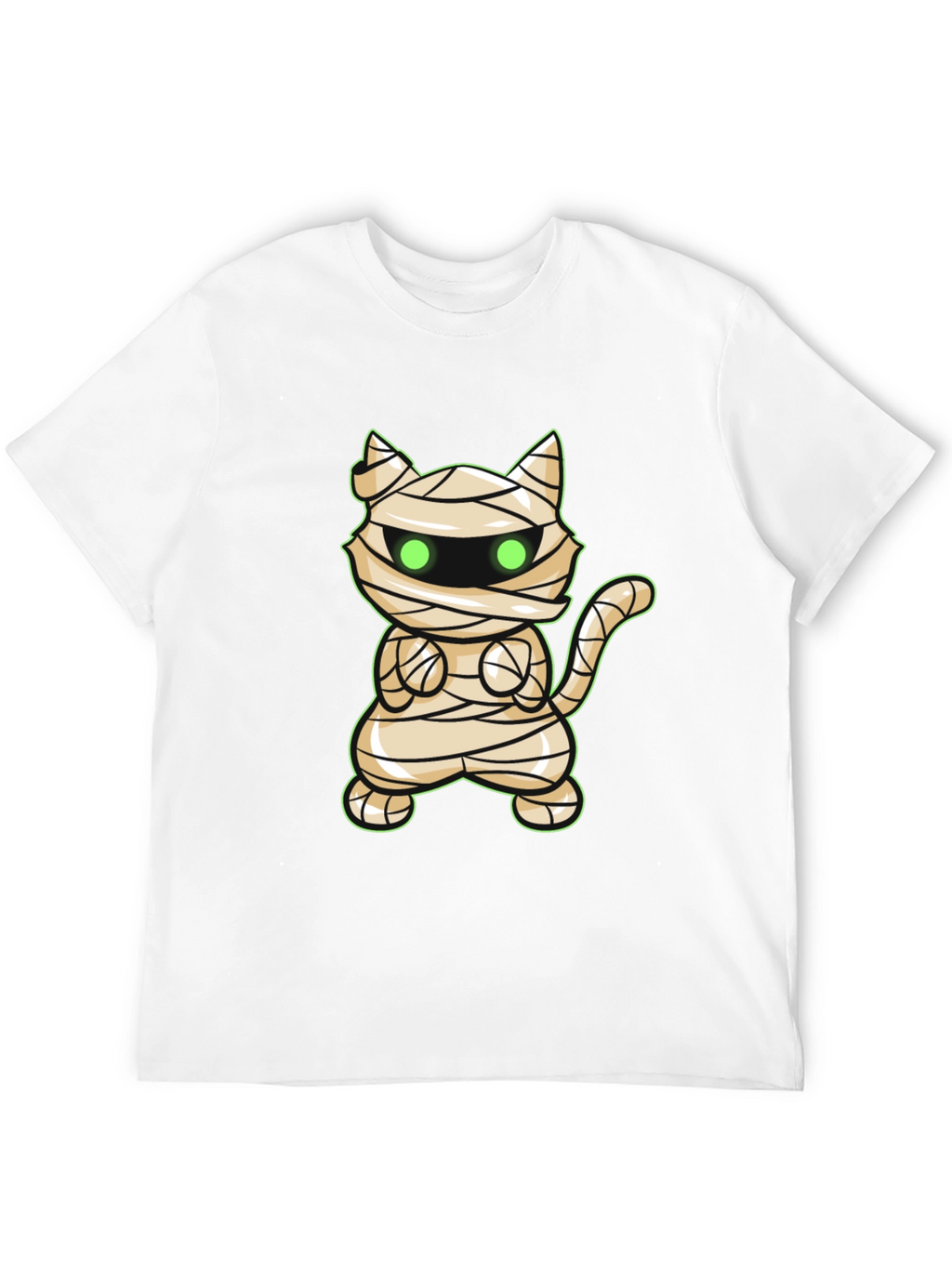 Mummy Cat Halloween T-Shirt - Cute Graphic Tee
