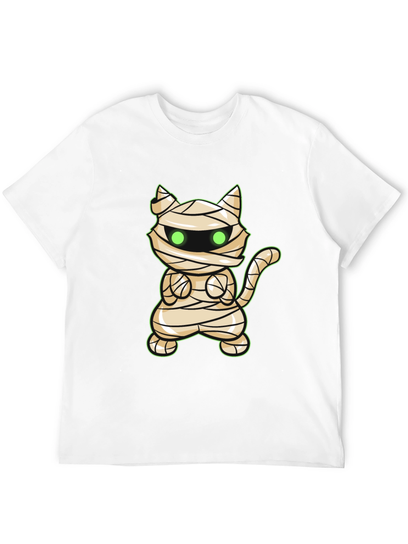 Mummy Cat Halloween T-Shirt - Cute Graphic Tee