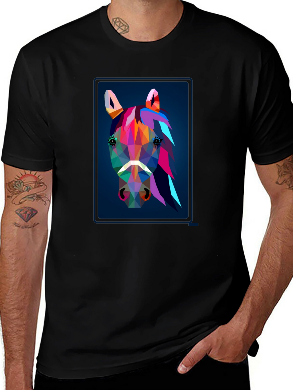 Geometric Horse Graphic Tee