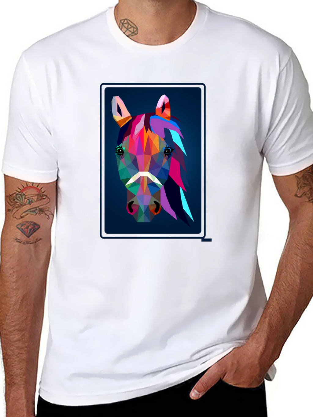 Geometric Horse Graphic Tee
