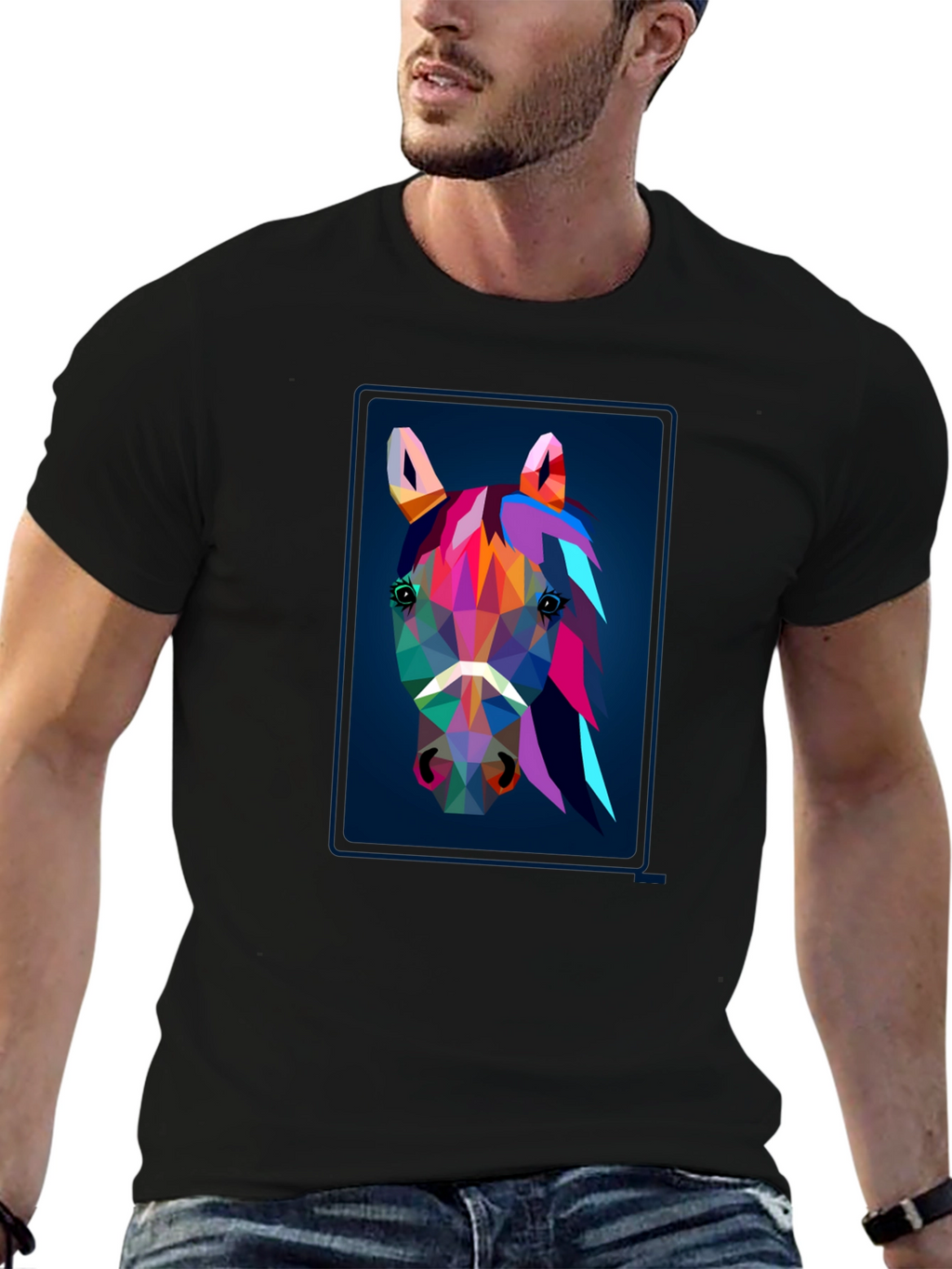 Geometric Horse Graphic Tee