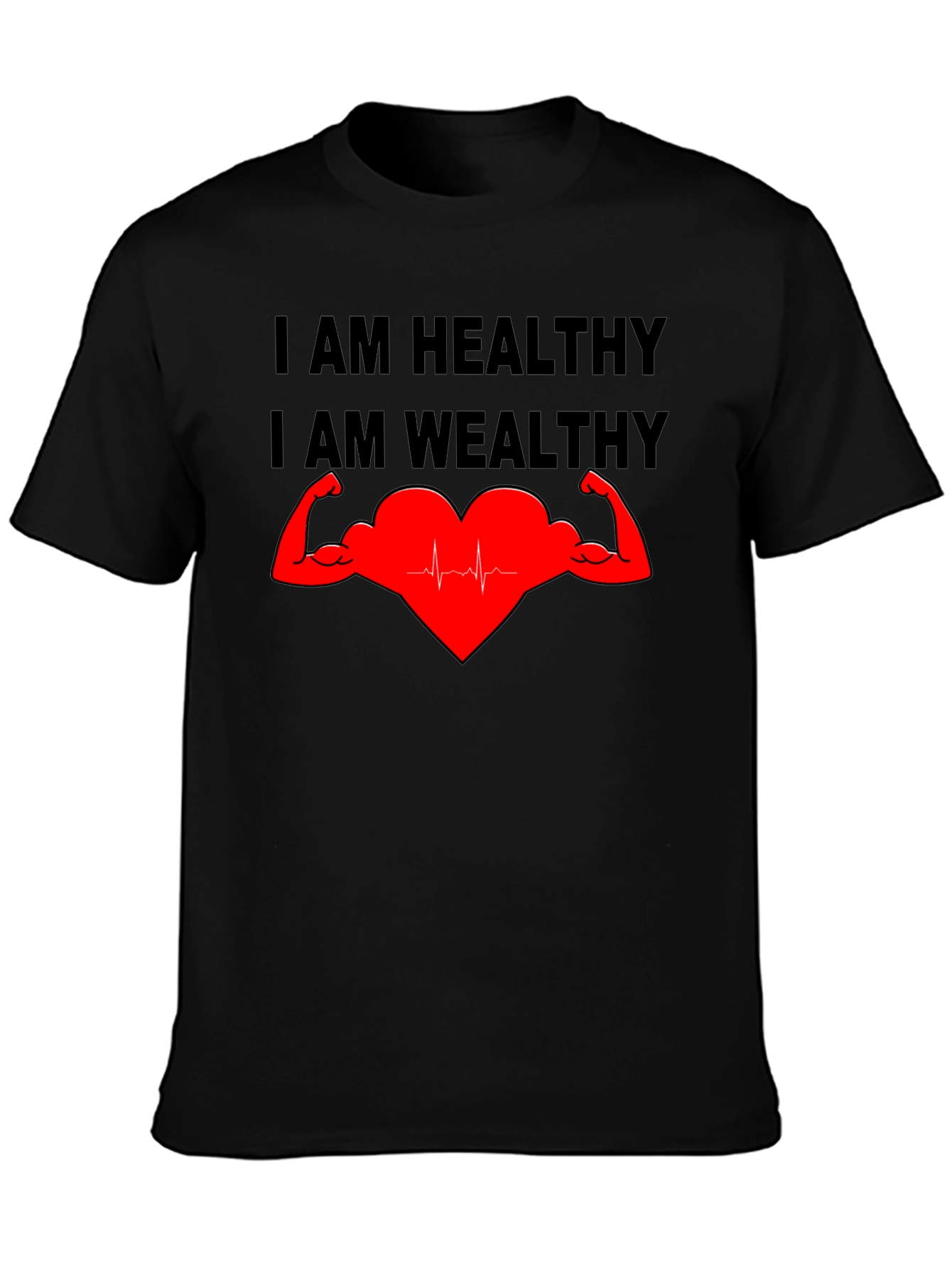 Healthy & Wealthy T-Shirt - Strong Heart Graphic Tee