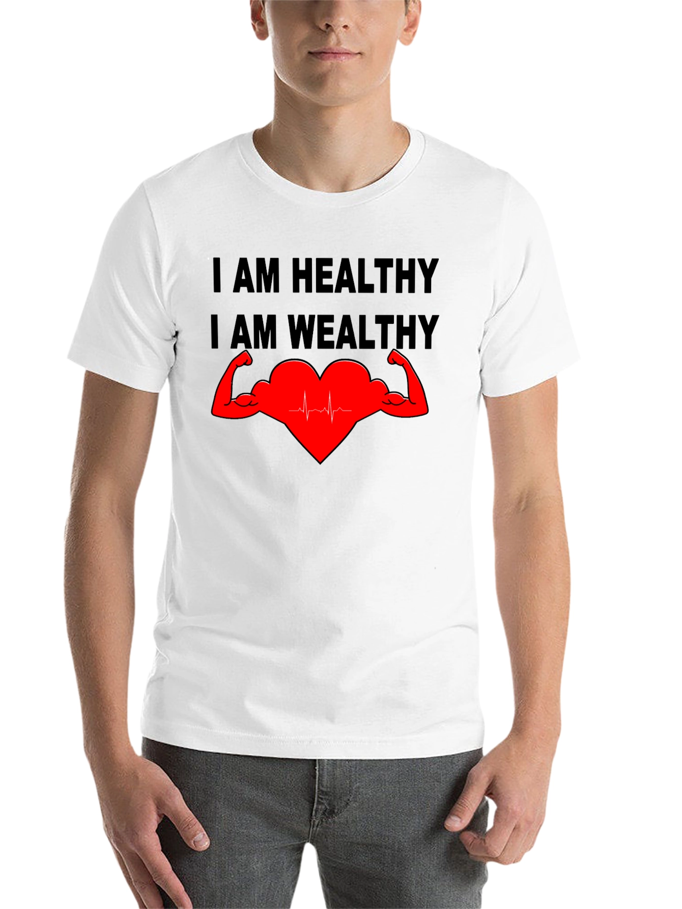 Healthy & Wealthy T-Shirt - Strong Heart Graphic Tee