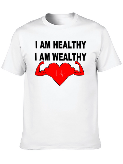 Healthy & Wealthy T-Shirt - Strong Heart Graphic Tee