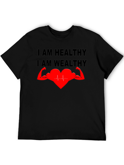 Healthy & Wealthy T-Shirt - Strong Heart Graphic Tee