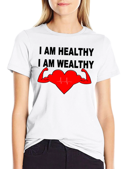 Healthy & Wealthy T-Shirt - Strong Heart Graphic Tee