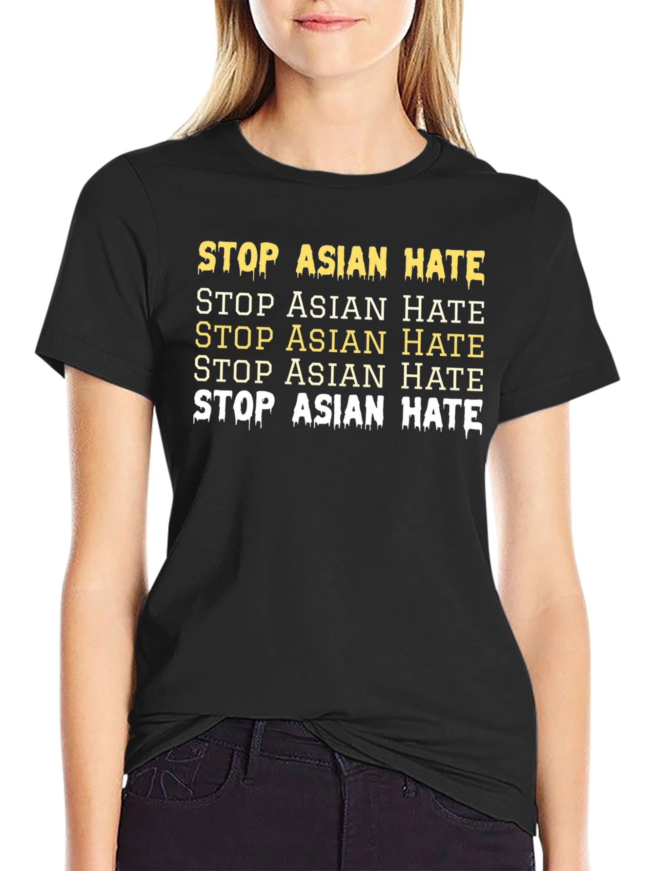 Stop Asian Hate Graphic Tee - Unisex Activism T-Shirt