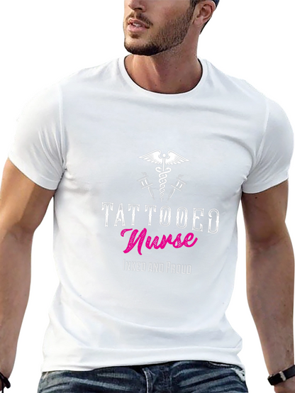 Tattooed Nurse T-Shirt - Inked and Proud Design