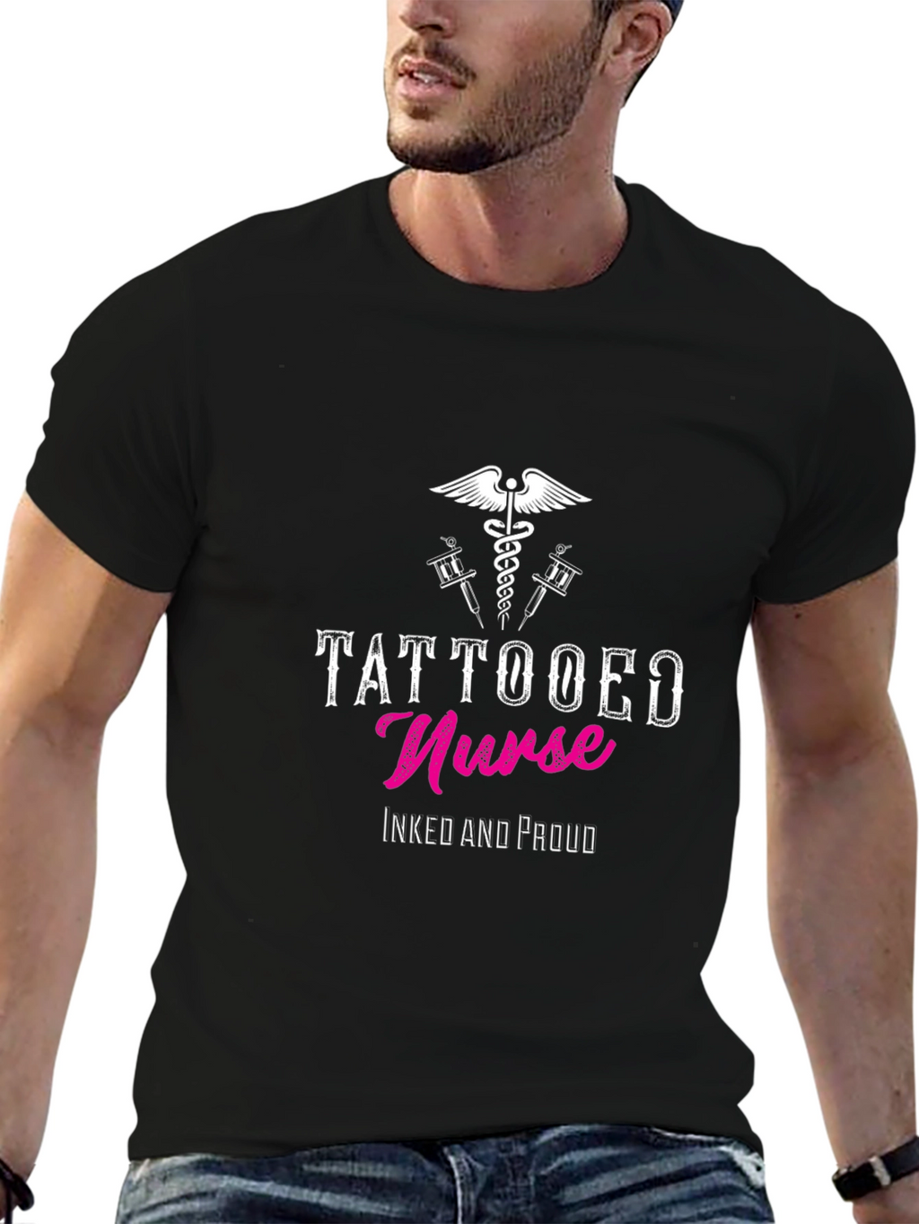 Tattooed Nurse T-Shirt - Inked and Proud Design