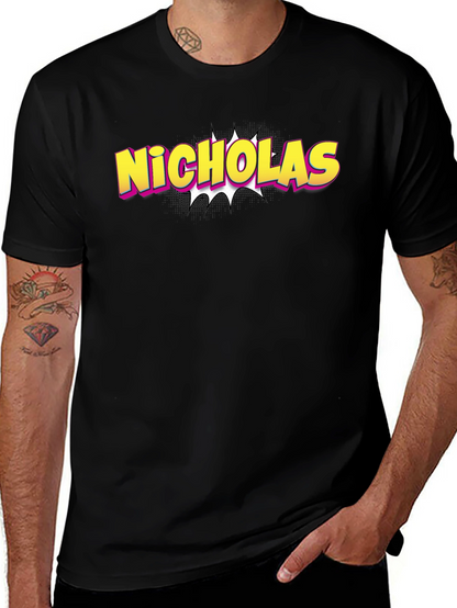 Nicholas Personalized Comic Style T-Shirt