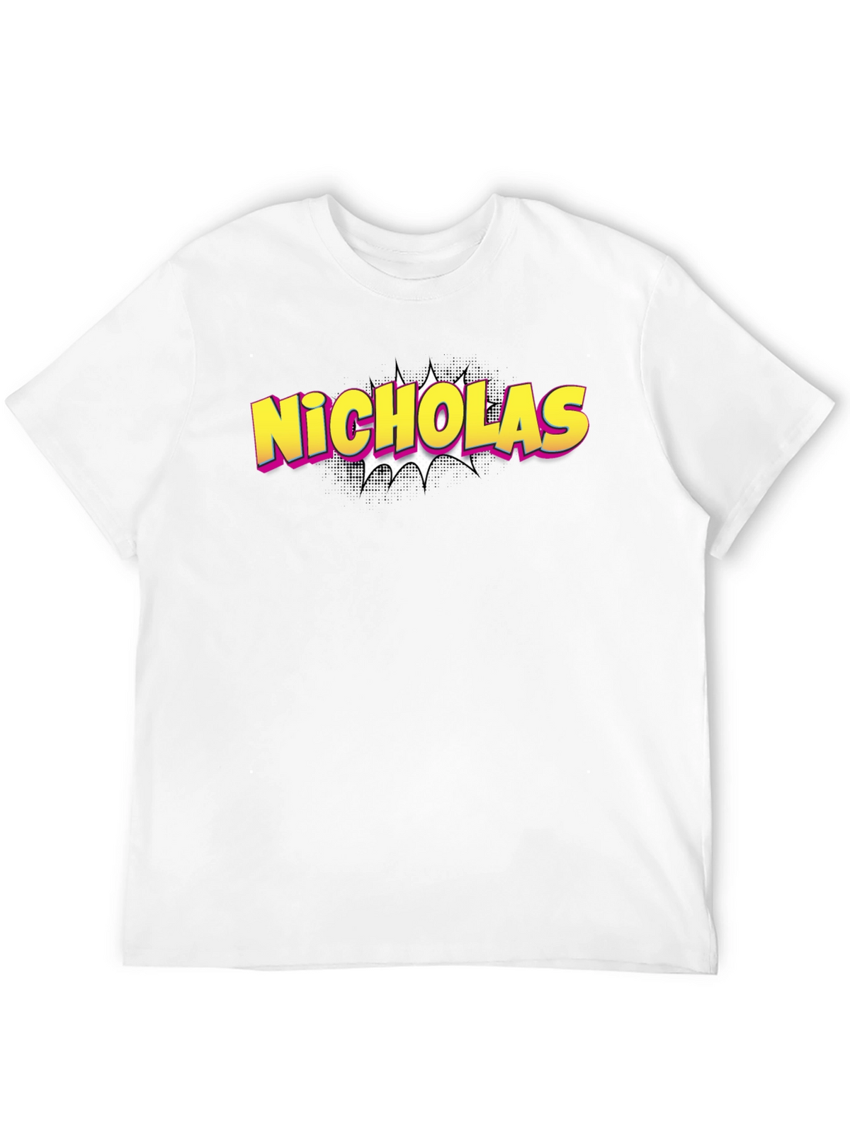 Nicholas Personalized Comic Style T-Shirt