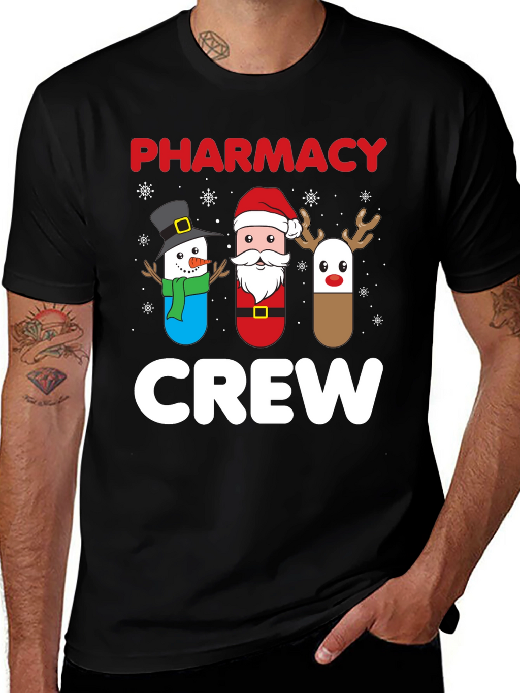 Pharmacy Crew Christmas T-Shirt