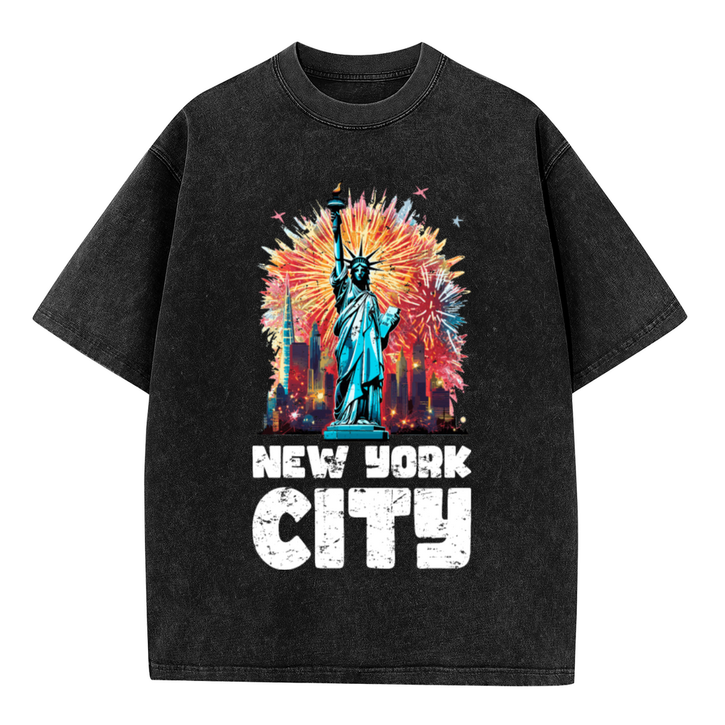 NEW YORK CITY Statue Of Liberty Fireworks