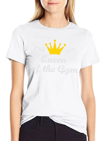 Queen of the Gym Black Graphic T-Shirt