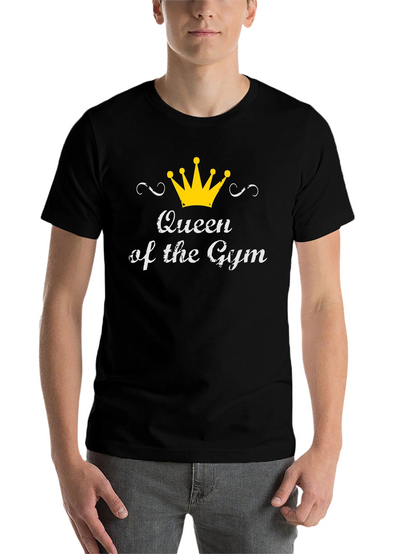Queen of the Gym Black Graphic T-Shirt