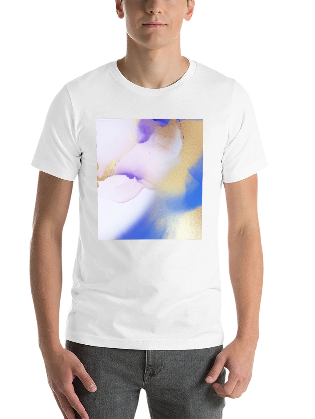 Abstract Art Print Black T-Shirt