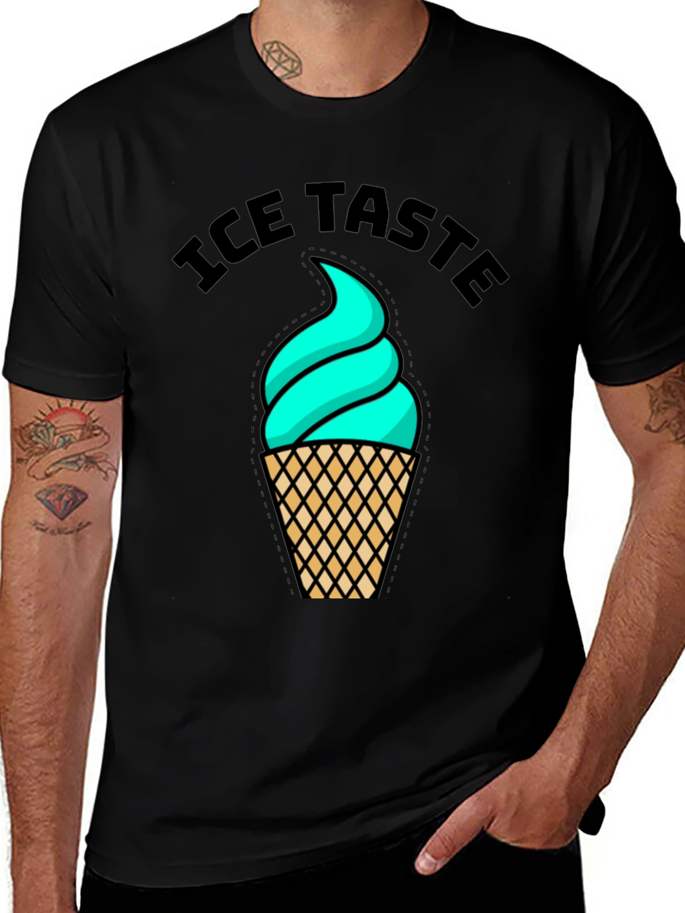 Ice Taste Graphic Tee - Cool Comfort Casual Wear