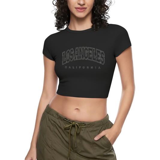 Vintage LOS ANGELES California Letter Crop Top