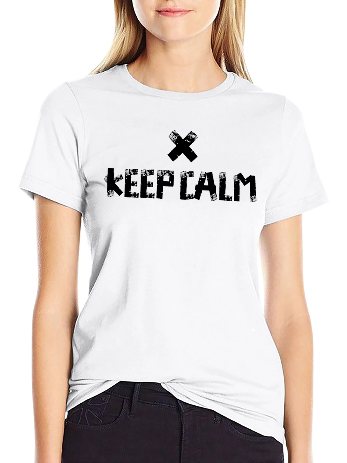 Keep Calm Black Graphic Tee