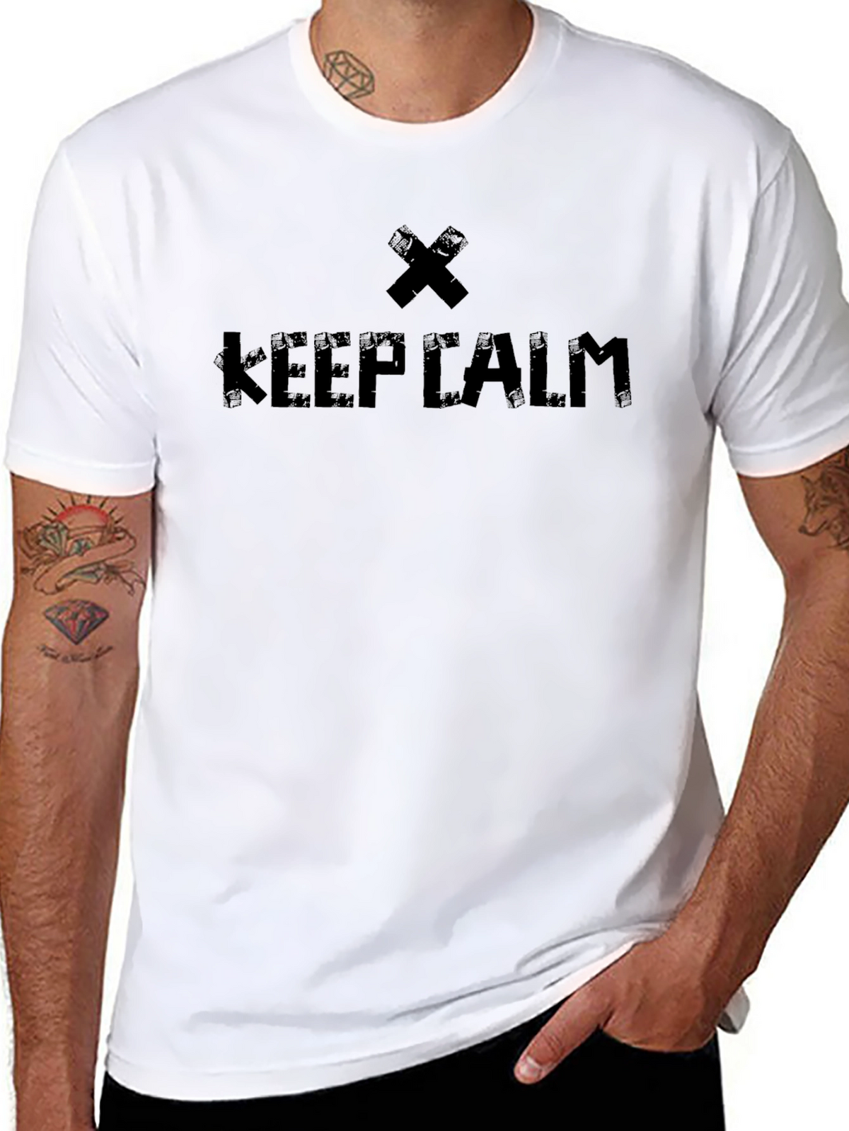 Keep Calm Black Graphic Tee